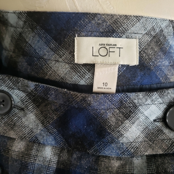 Loft plaid skirt. - Picture 3 of 3